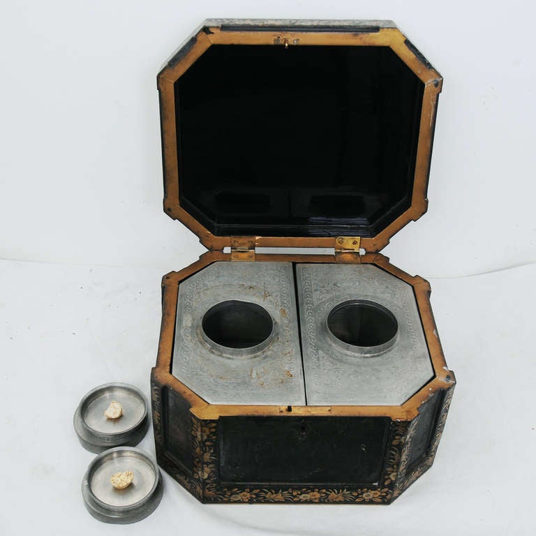 Large Chinese Export Tea Caddy 3