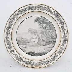 Early 19th Century French Soft Paste Plate
