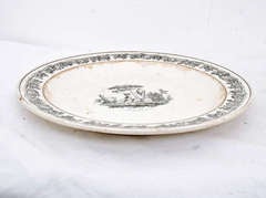 Early 19th Century French Soft Paste Plate