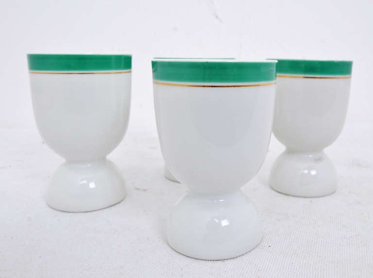 Four Haviland Limoges Egg Cups