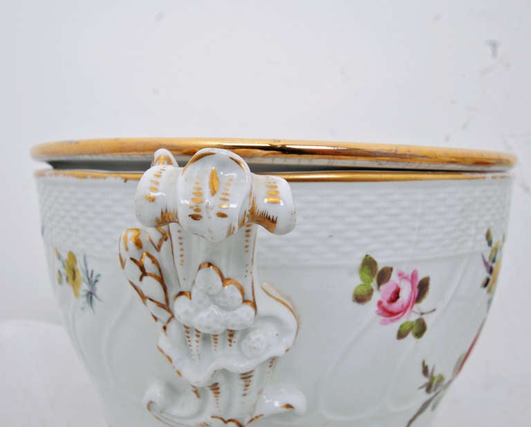 Rare Pair of 19th Century Porcelain Fruit Coolers 4