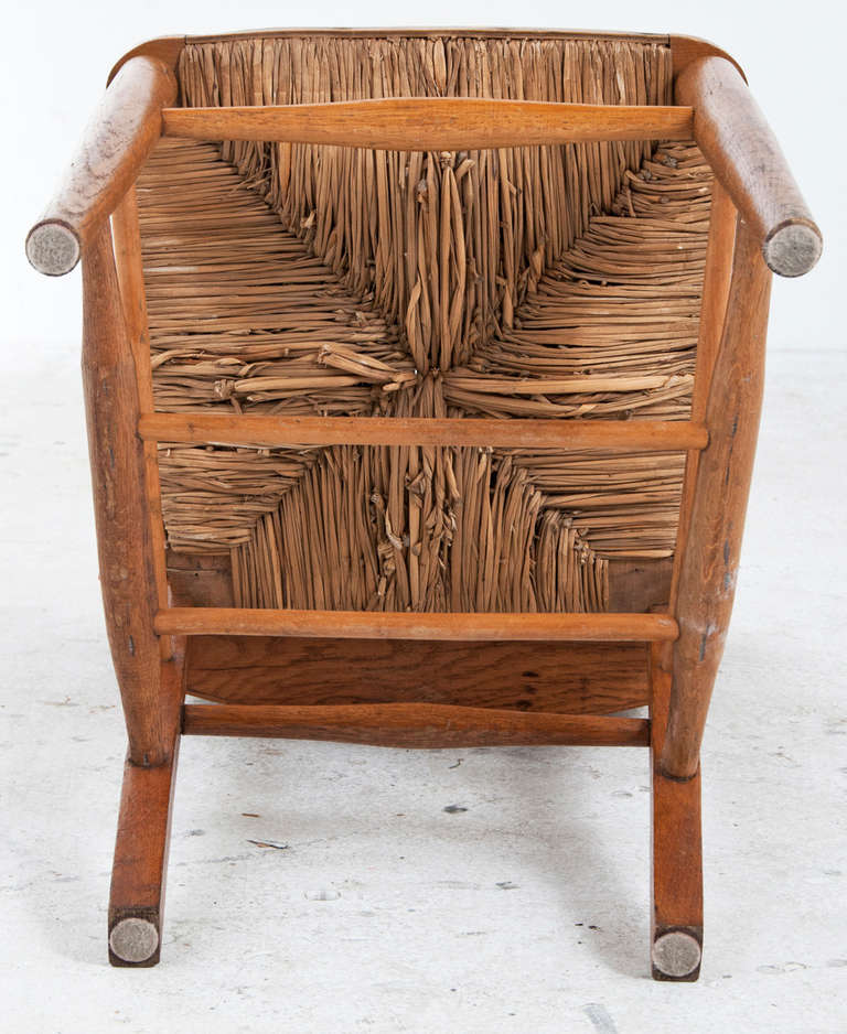 4 provincial French chestnut school  Chairs with Tapestry Cushions c. 1840 1