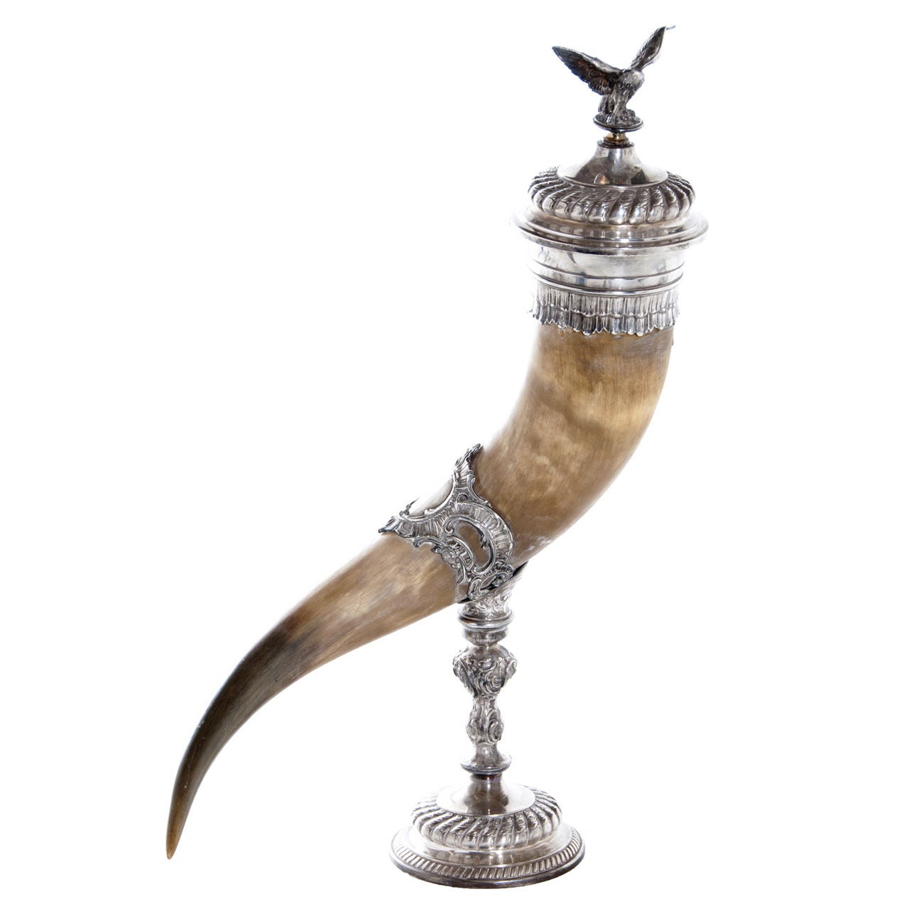 Antique German Horn Drinking Cup