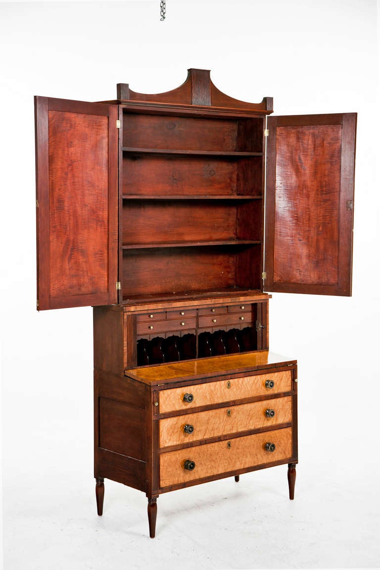 Federal Early 19th Century Secretary – Bookcase