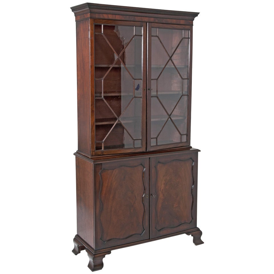 Chippendale Mahogany Bookcase or Cabinet