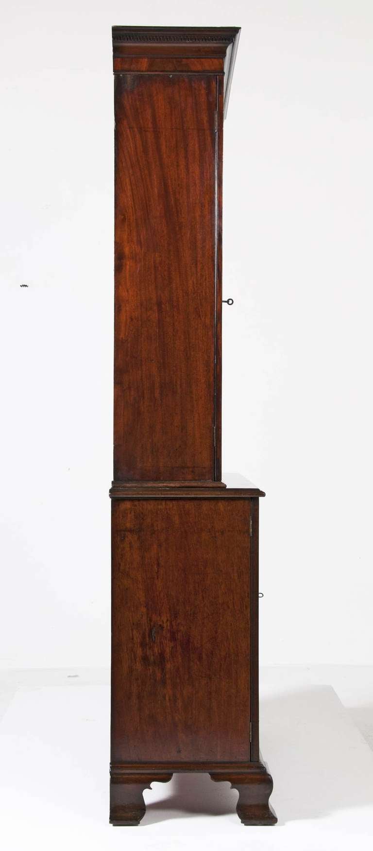 British Chippendale Mahogany Bookcase or Cabinet