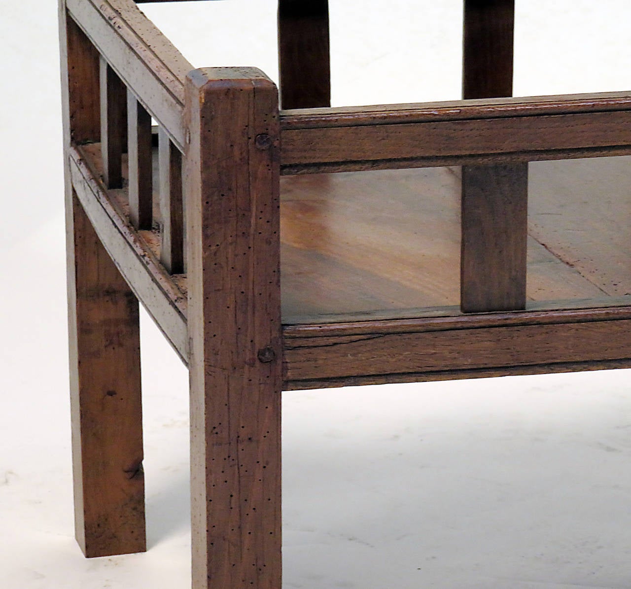 Joinery Rare Rustic French Elm Sorting Table, circa 1830