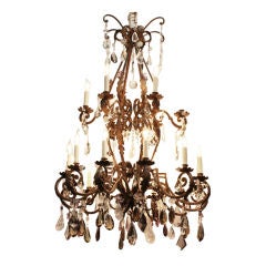 A Large Vintage French Chandelier