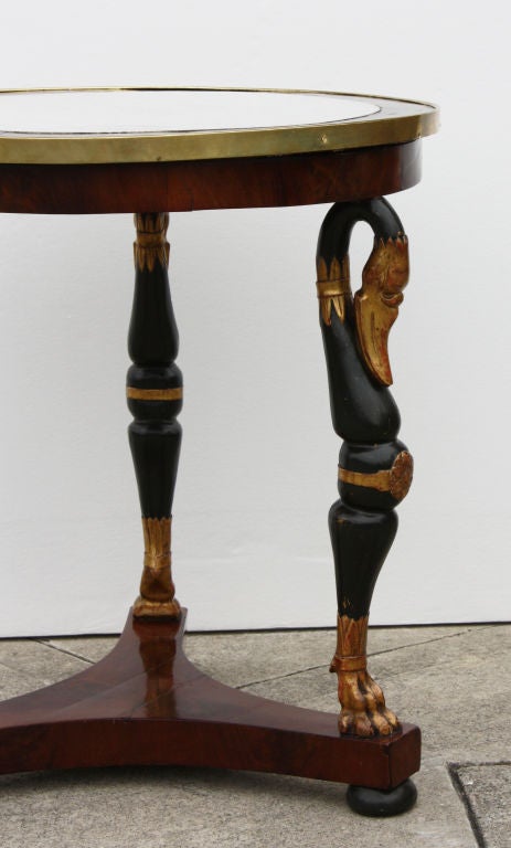 Continental Painted & Gilt Mahogany Gueridon