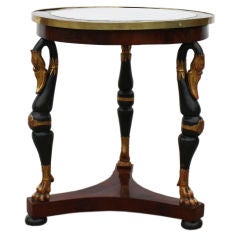 Continental Painted 
Gilt Mahogany Gueridon