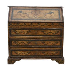 18th century Italian Baroque Painted Desk 9