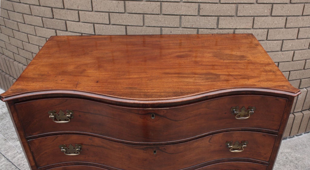 18th Century and Earlier American Serpentine Chest