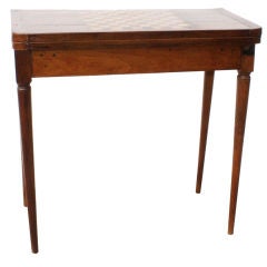Antique French Inlaid Games Table