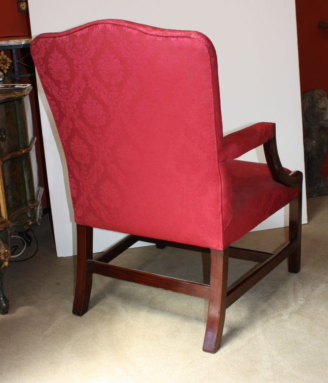 18th Century and Earlier Georgian Mahogany Gainsborough Library Chair