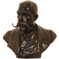 Handsome Large Bronze Bust