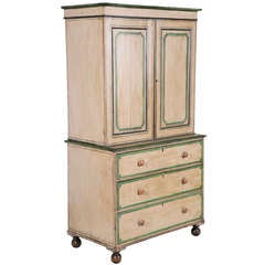 English Painted Linnen Press c.1820