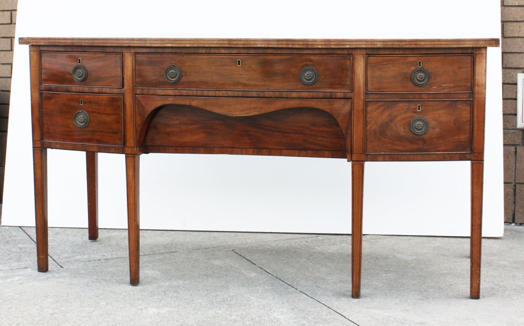 George III Bow Fronted Sideboard