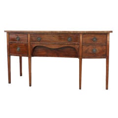 George III Bow Fronted Sideboard