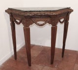 19th century Marble Top Console Table