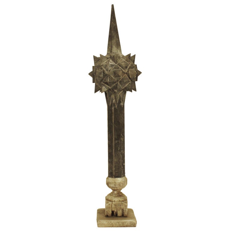 Victorian Gothic Zinc Finial