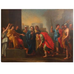 Large Oil Painting after Poussin