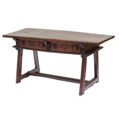 Walnut Trestle Table
