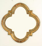 Antique Unusual and Wonderful Quatro-Foil Mirror