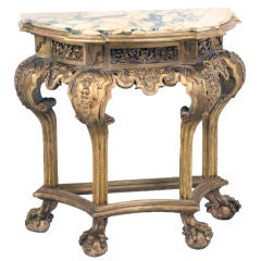 Italian Gilt Wood Console