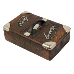 Edwardian Silver Mounted Tobacco Box