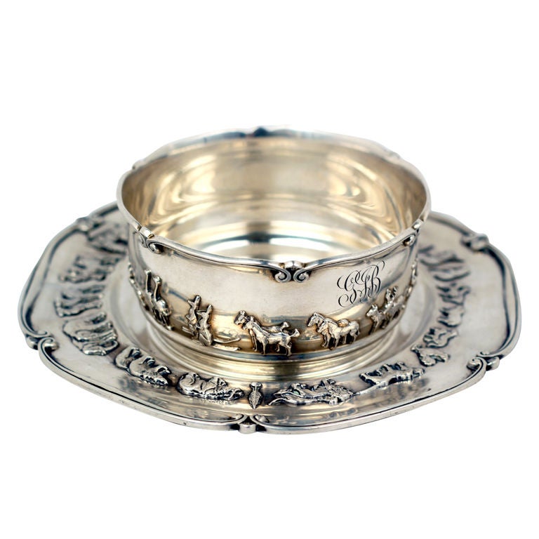 Childs Sterling Bowl and Plate