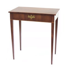 Antique Neoclassical One Drawer Table