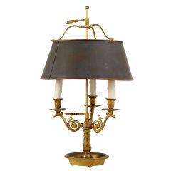 Antique Gilt Bronze  Bouillotte Lamp