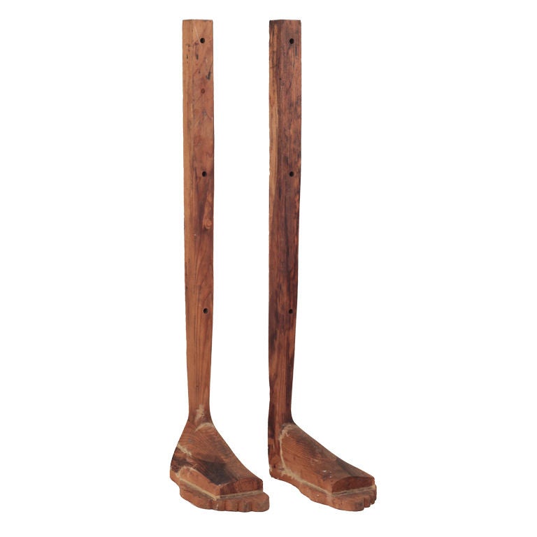 Giant Wooden Stilts at 1stDibs