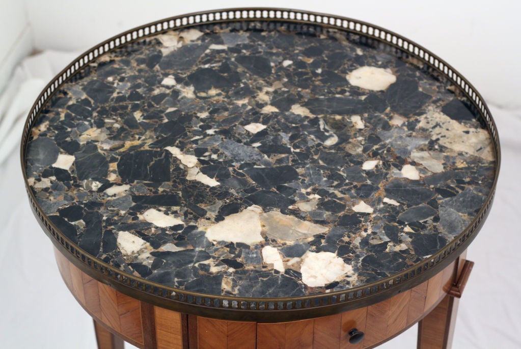 Belle Epoque Inlaid Bouilotte Table At 1stDibs