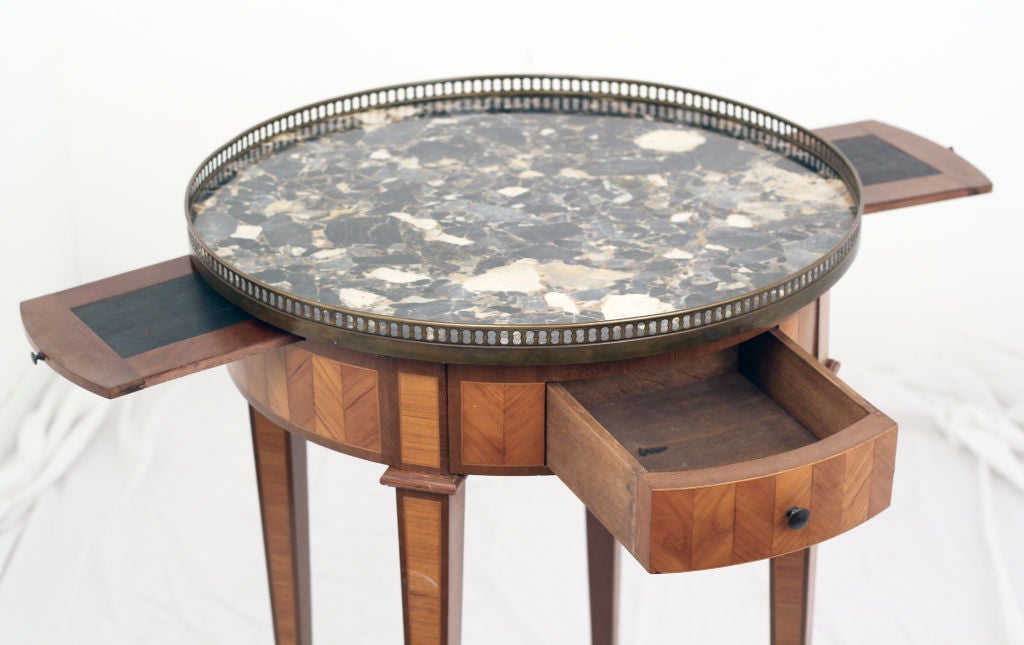 Belle Epoque Inlaid Bouilotte Table At 1stDibs