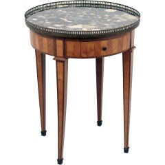 Belle Epoque Inlaid Bouilotte Table