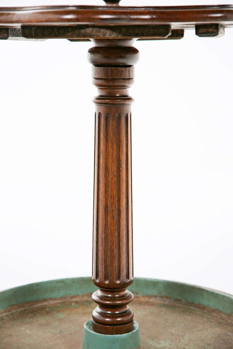 Large Antique English Oak Umbrella/Cane Stand, circa 1900 For Sale at