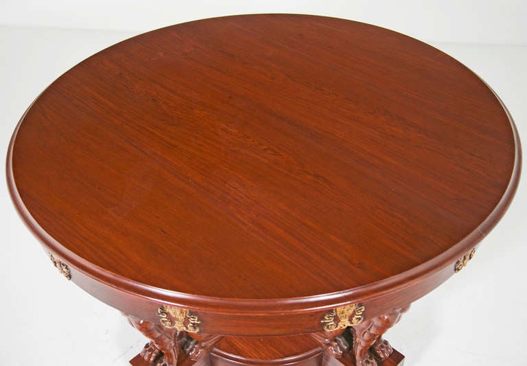 Large Baltic Neoclassical Center Table, 19th century 3