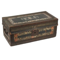 Rare Small Chinese Export Painted Camphor Box