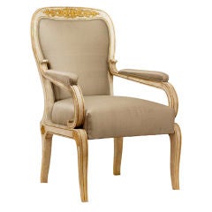 Painted and Gilt Arm Chair