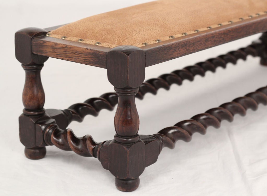Low Oak Stool