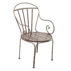 Antique Polished Steel Chair