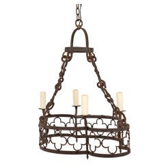 Antique Wrought Iron Chandelier
