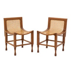 pair of vintage Theban stools