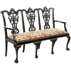 Chippendale Revival Settee, England late 19th century