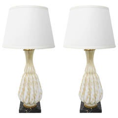 Pair of Antique Murano Lamps c. 1950