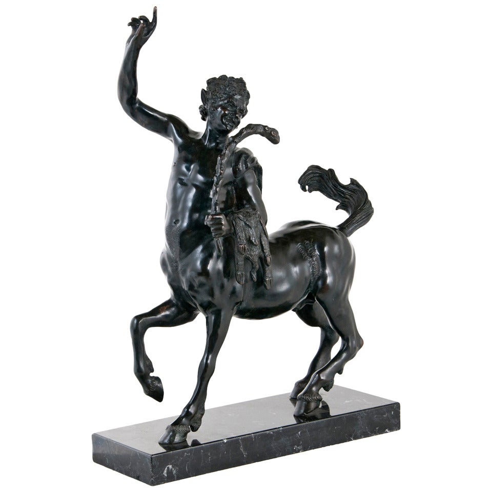 Large 1920s Ancient Style Bronze Centaur in the Grand Tour Tradition
