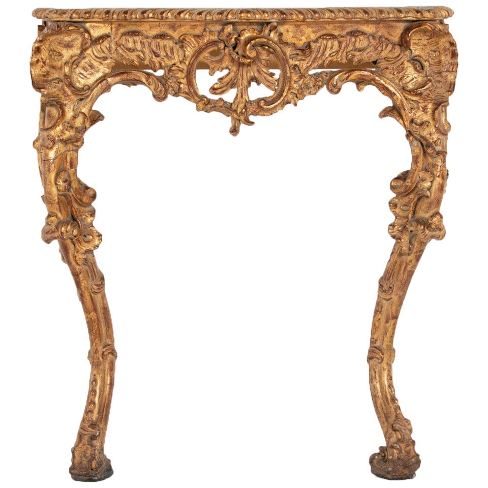 Italian Rococo Console late 19th century or early 20th century