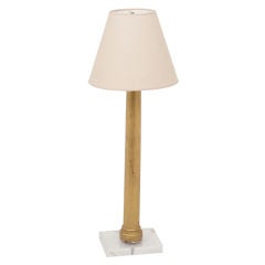 Vintage Italian Gilt Wood Column /Lamp