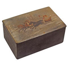 Antique Russian Lacquer Box